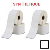 Polypropylène Blanc Haute Brillance - Etiquettes Rectangulaires ou Carrées