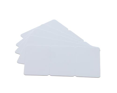 Evolis, cartes PVC Blanches Brillantes sécables en 3