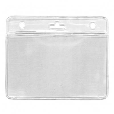 Porte-badge souple pour 2 cartes - horizontal - IDS38 (lot de 100)