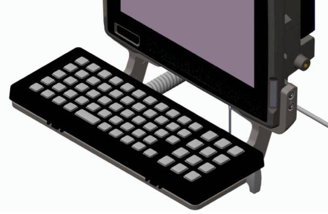 Zebra, Support clavier, inclus bras basculants, vis, pour VC80