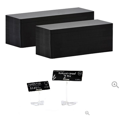 Evolis, 500 cartes longues PVC noir Mat - 150x50mm