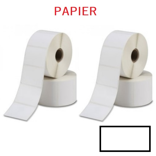 Papier Blanc Vergé Structuré avec lignes - Etiquettes Rectangulaires ou Carrées