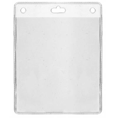 Porte-badge pour badge 86 x 101 mm - Perforation oblongue - IDS 31.2 (lot de 100)