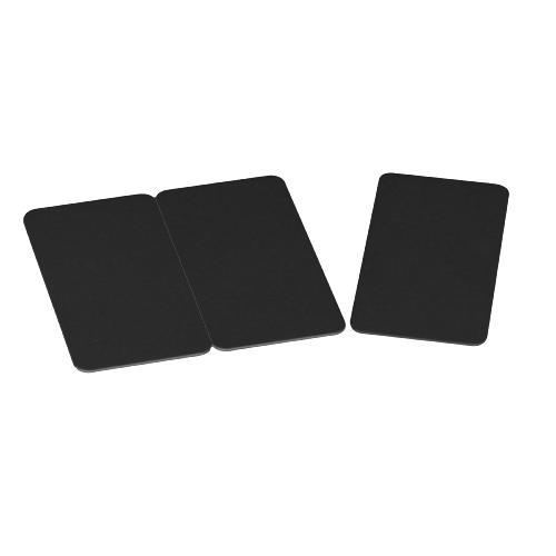 Evolis, cartes PVC Noires mattes sécables en 3